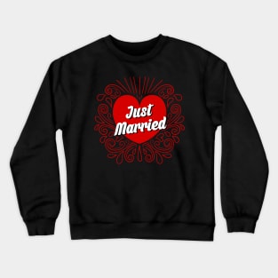 Just Married Crewneck Sweatshirt